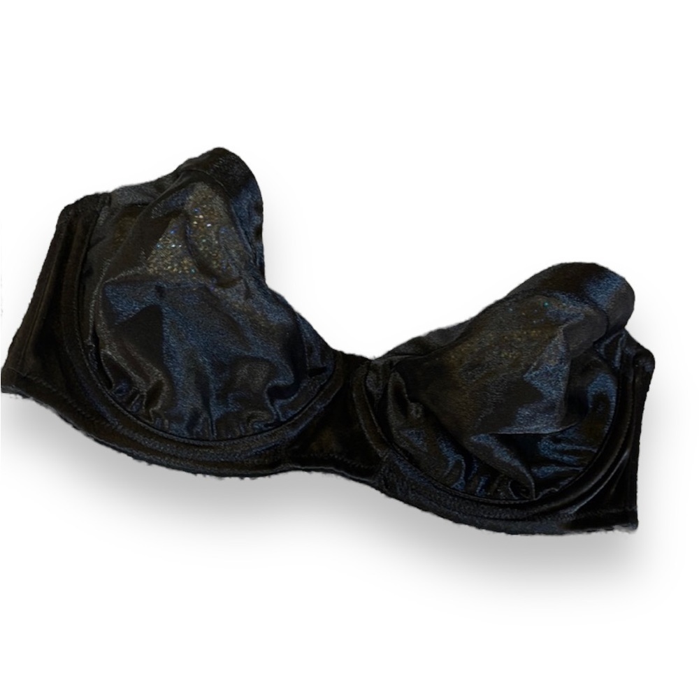 Natori bra sheer black 34C convertible strapless bra
